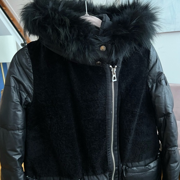 RUDSAK GOOSE DOWN COAT WITH GENUINE LEATHER - Picture 8 of 8